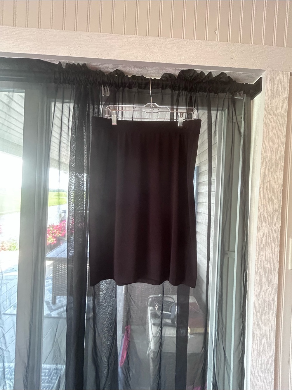 Jaclyn Smith collection Sears Black midi Skirt size large